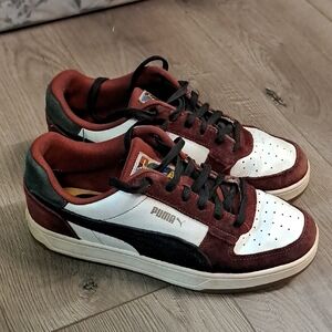 Puma Classic Low-Top Burgundy White Black Sneakers